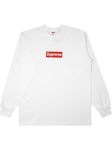 black long sleeve supreme shirt.